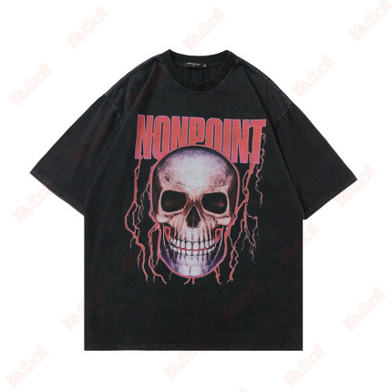 skull pattern t shirt